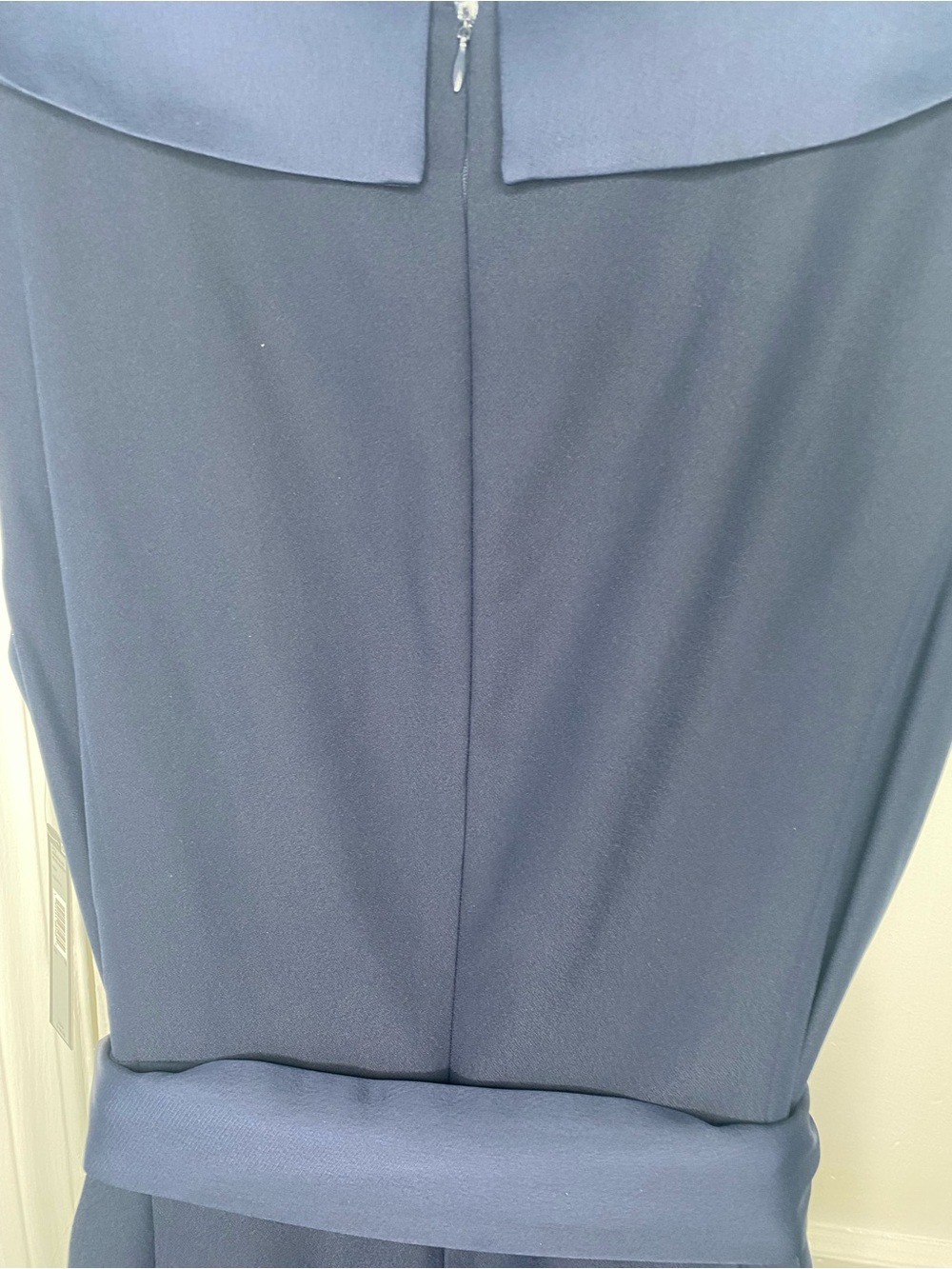 Tahari Sleeveless Navy Wrap Midi Dress with Belt No Tags Attached - Picture 6 of 12